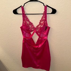 Embroidered Heart Slip Baby Doll